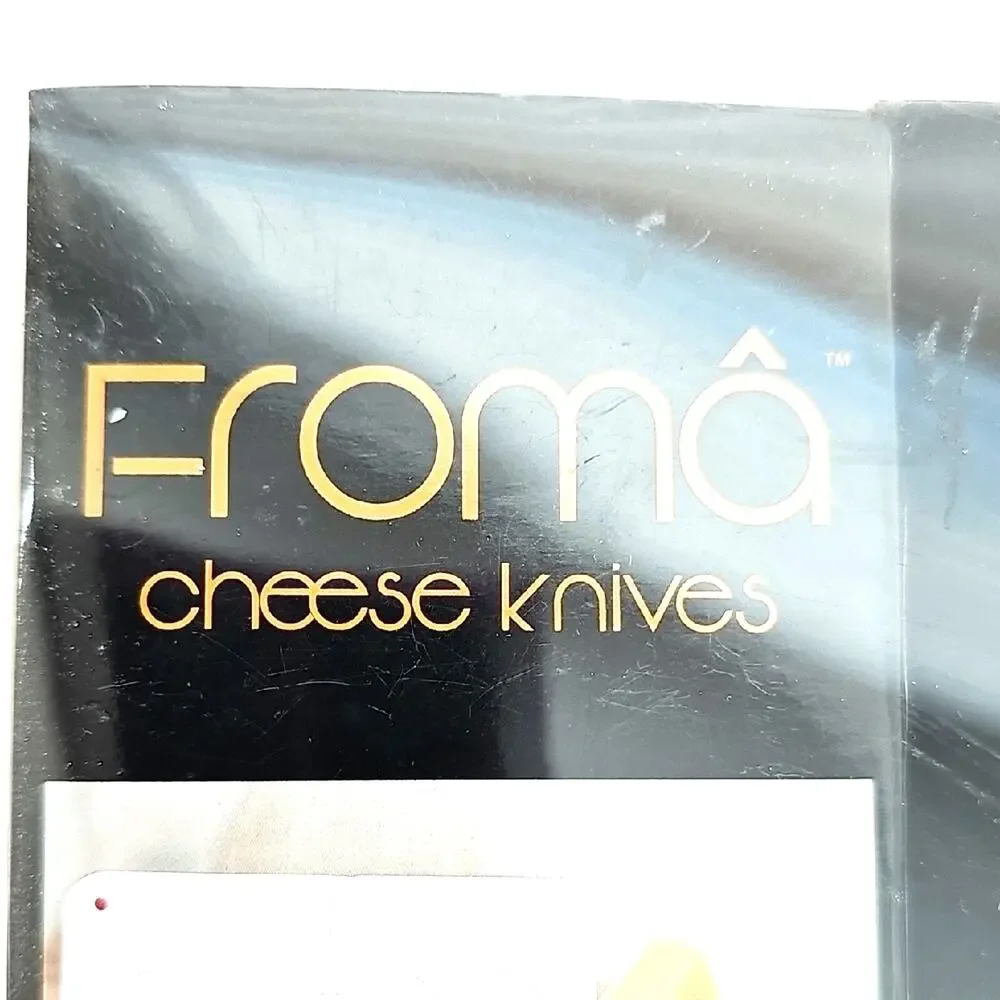 Froma Cheese Knives Set with Natural Wood Handles and Stainless Steel Blades 4pc